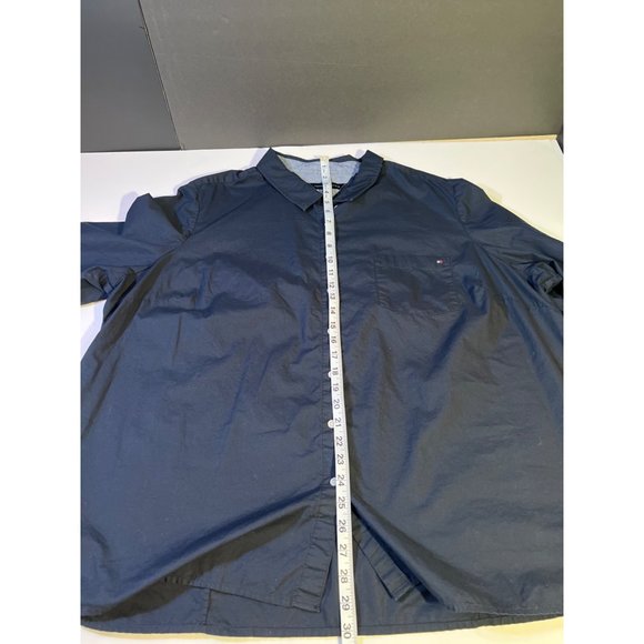 Men’s Tommy Hilfiger 2XL Denim  Navy Blue Long Sleeve - Picture 3 of 10